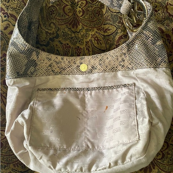 Michael Kors Python Embossed  Bag - Picture 3 of 4